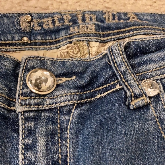 Grace in LA Sz 9/27” Gold, Silver, Crystal studded - Picture 14 of 15